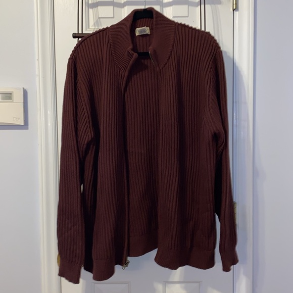 NWOT LL Bean men’s cardigan, brownish-burgundy, sz.XL - Picture 5 of 5